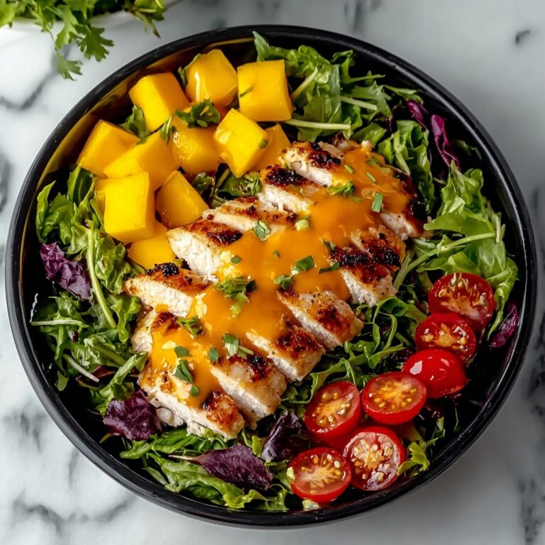 Mango Chicken Salad with Homemade Lime-Honey Dressing Recipe
