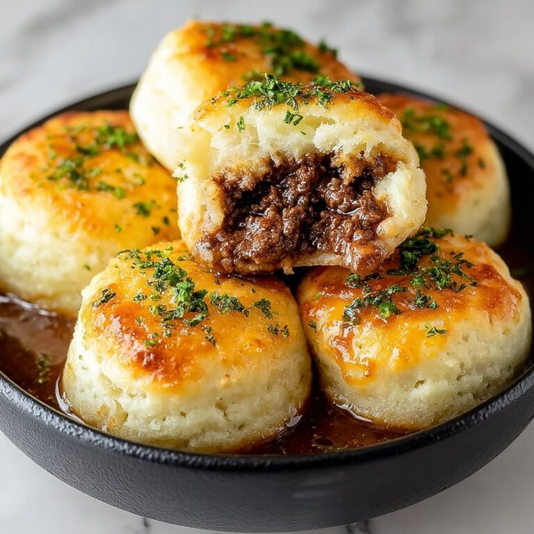 Cheesy Beef Biscuit Bombs Recipe