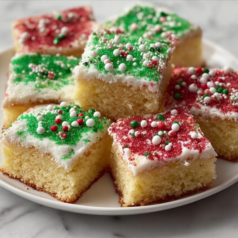 Festive Christmas Sugar Cookie Bars Recipe