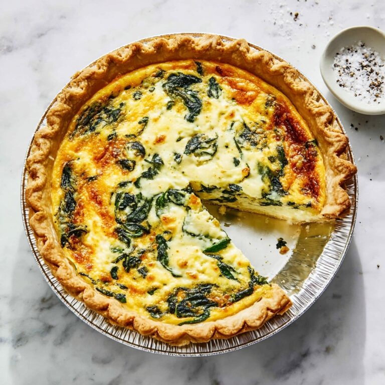 Duck Egg Spinach and Cheddar Quiche Recipe