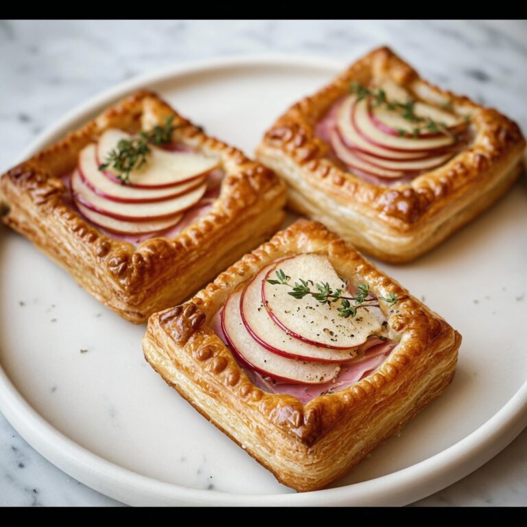 Ham & Gruyere Puff Pastry Tarts Recipe
