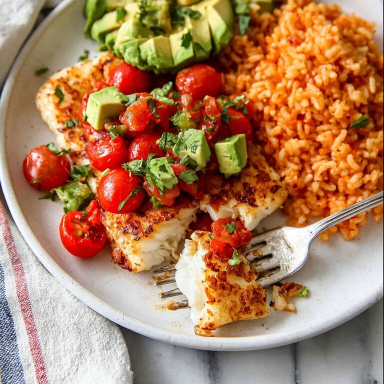 Blackened Tilapia with Avocado Tomato Salsa Recipe