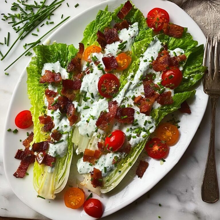 Romaine Wedge Salad with Green Goddess Dressing Recipe