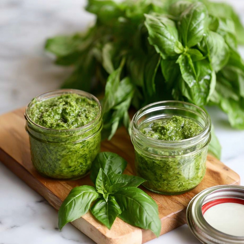 Easy Homemade Southern Basil Pesto Recipe - Recipe Image