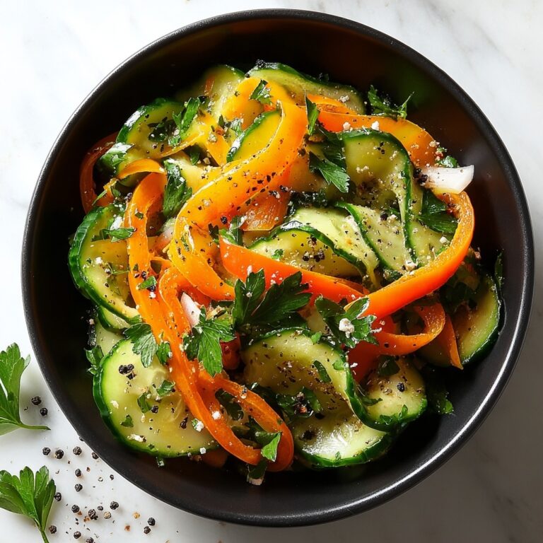 Carrot and Cucumber Salad with Lemon Honey Dressing Recipe