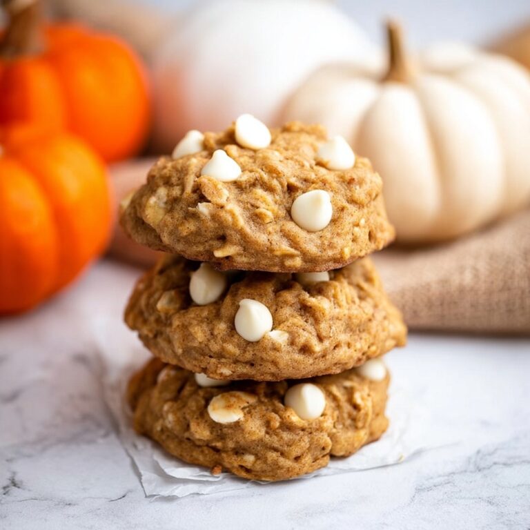Pumpkin Oatmeal White Chocolate Chip Cookies Recipe