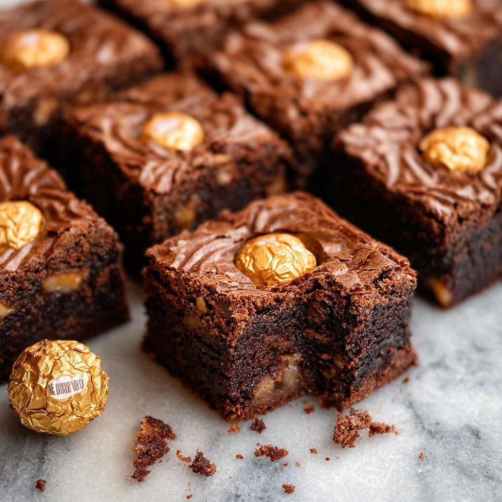 Ferrero Rocher Brownies Recipe - Recipe Image