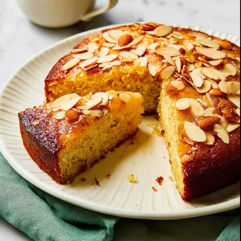 Honey Cake with Almond Honey Syrup Recipe