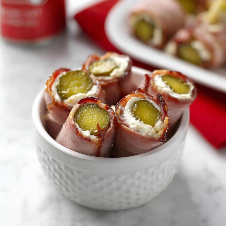 Dried Beef Pickle Roll Ups Recipe