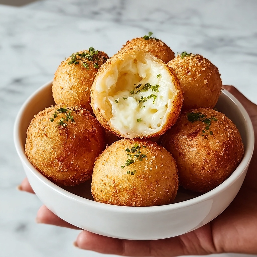 Air Fryer Cheesy Mashed Potato Balls Recipe - Recipe Image
