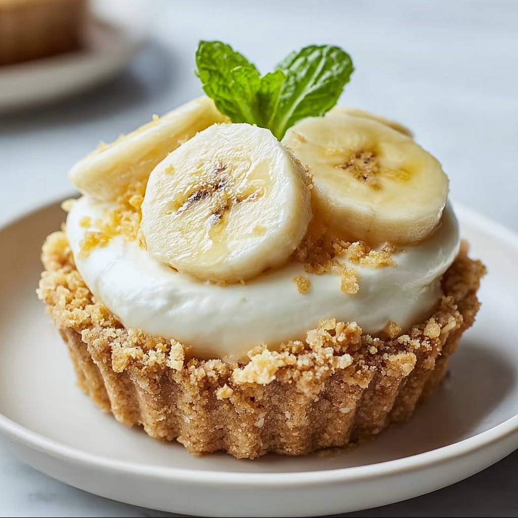 No-Bake Mini Banana Cream Pies Recipe - Recipe Image