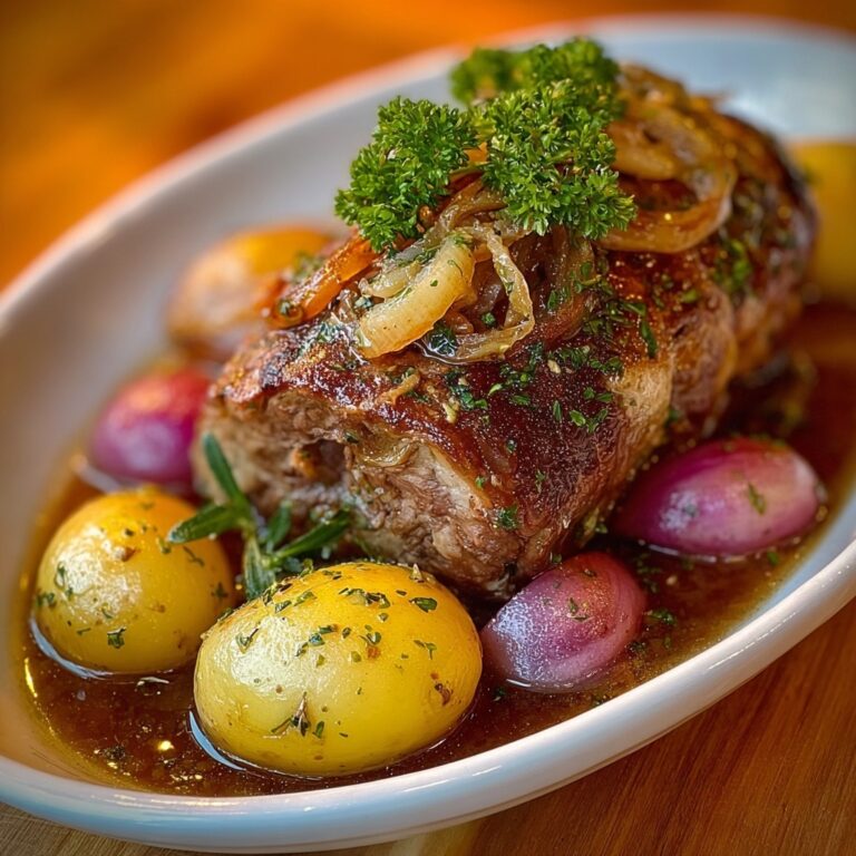 Apple Cider Braised Pork Roast with Spiced Apples Recipe