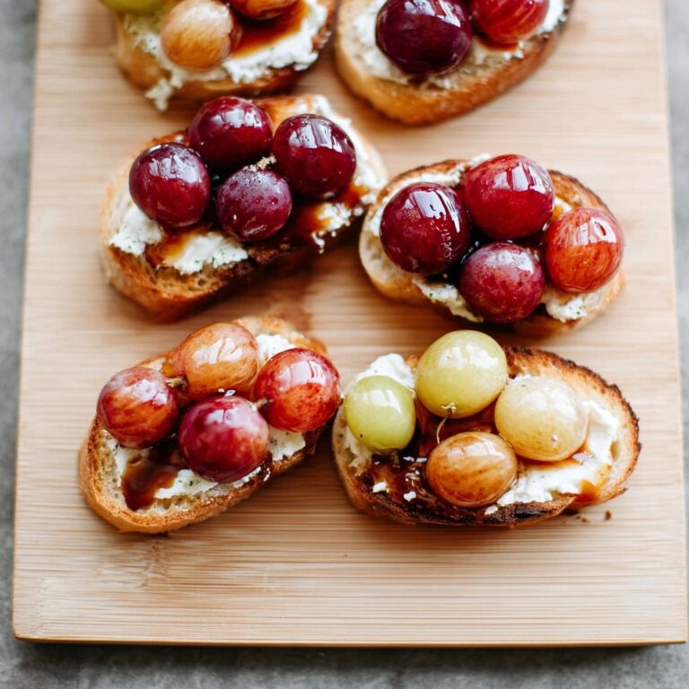 Roasted Grape Crostinis Recipe