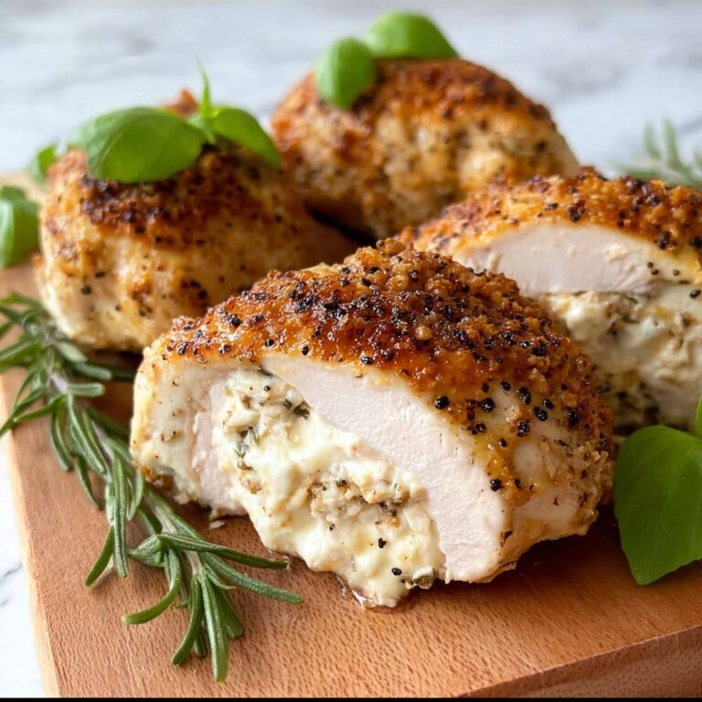 Easy Cheesy Herb Stuffed Chicken Breasts Recipe