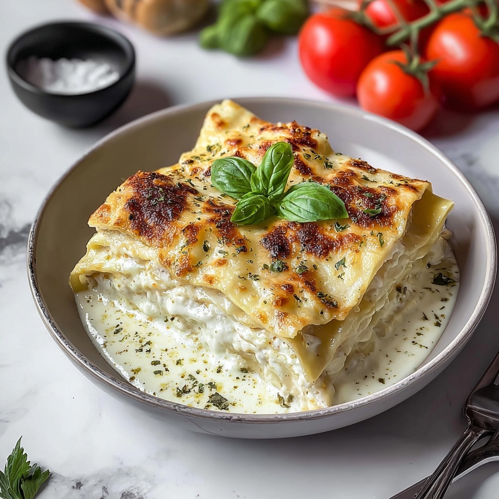 Chicken Alfredo Lasagna Rolls Recipe - Recipe Image