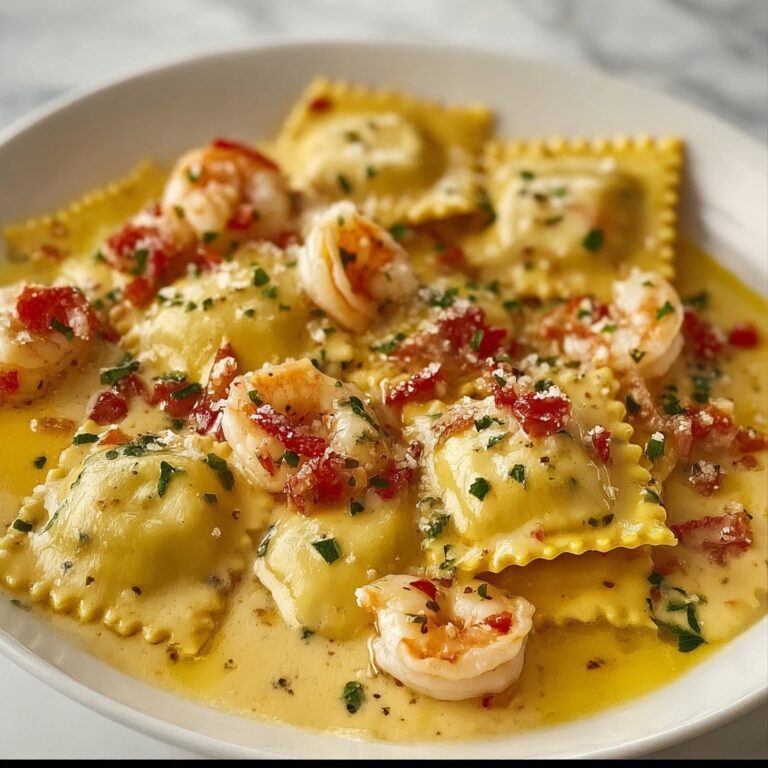 Lobster Ravioli in a Zesty Lemon Butter Sauce Recipe