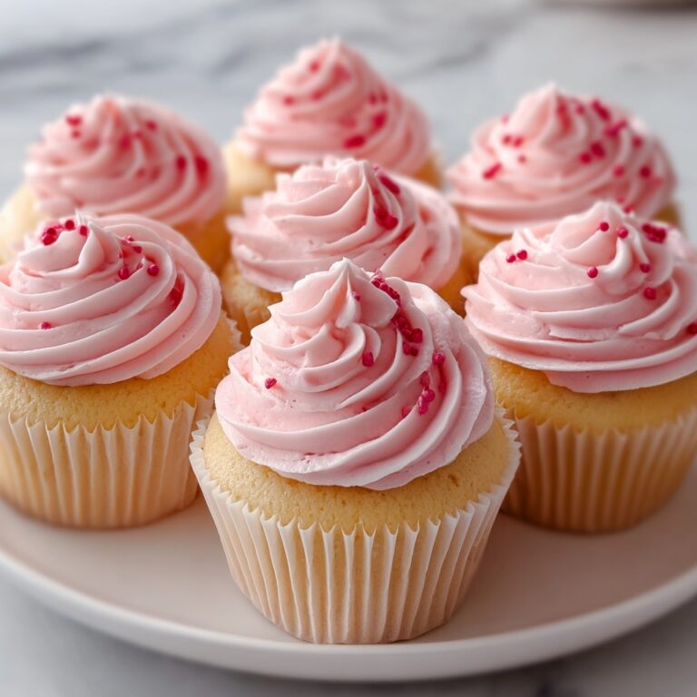 Pink Buttercream Cupcakes Recipe