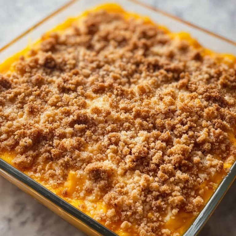 Sweet Potato Casserole with Pecan Streusel and Toasted Marshmallows Recipe
