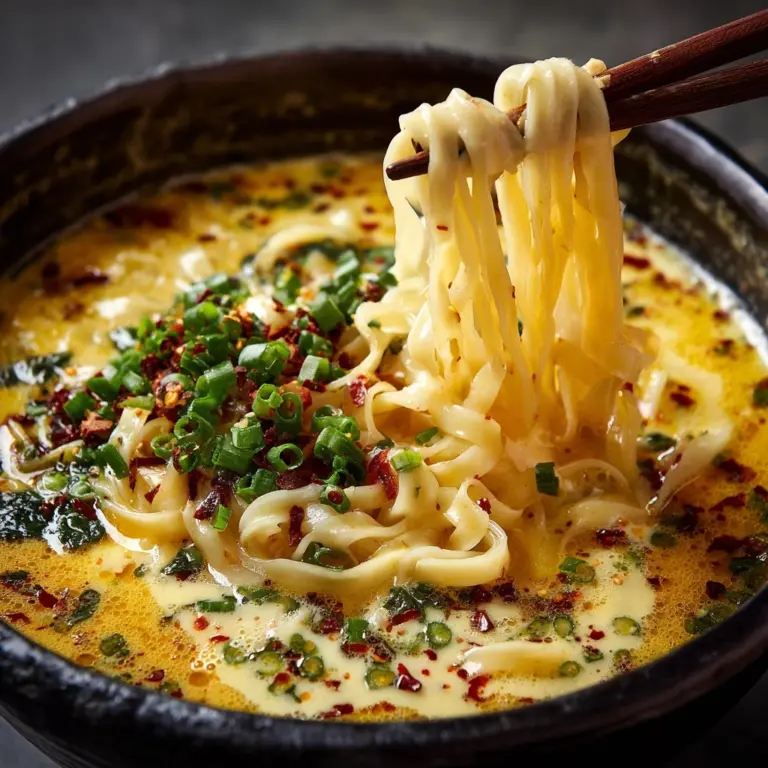 Spicy Cabbage Ramen with Cheese Recipe