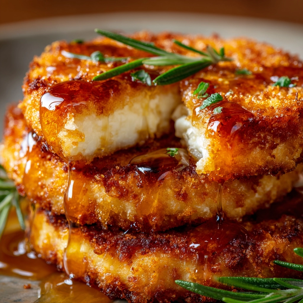 Fried Goat Cheese Balls with Spicy Sage Honey Recipe - Recipe Image