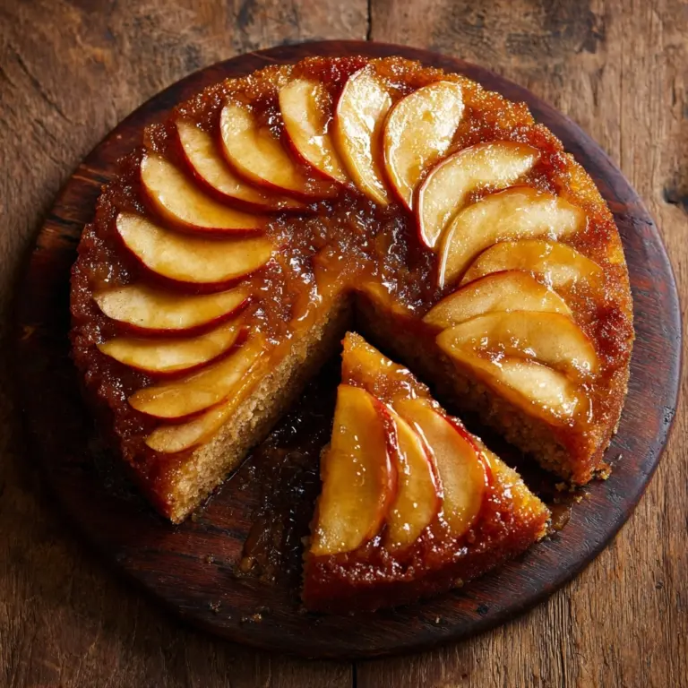 Brown Butter Apple Upside Down Cake Recipe