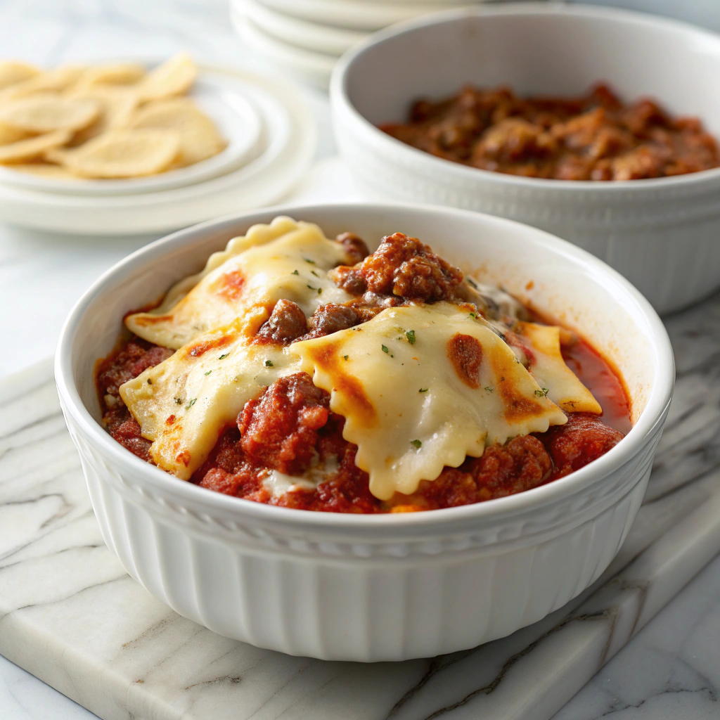 Easy Crockpot Ravioli Lasagna Recipe - Recipe Image