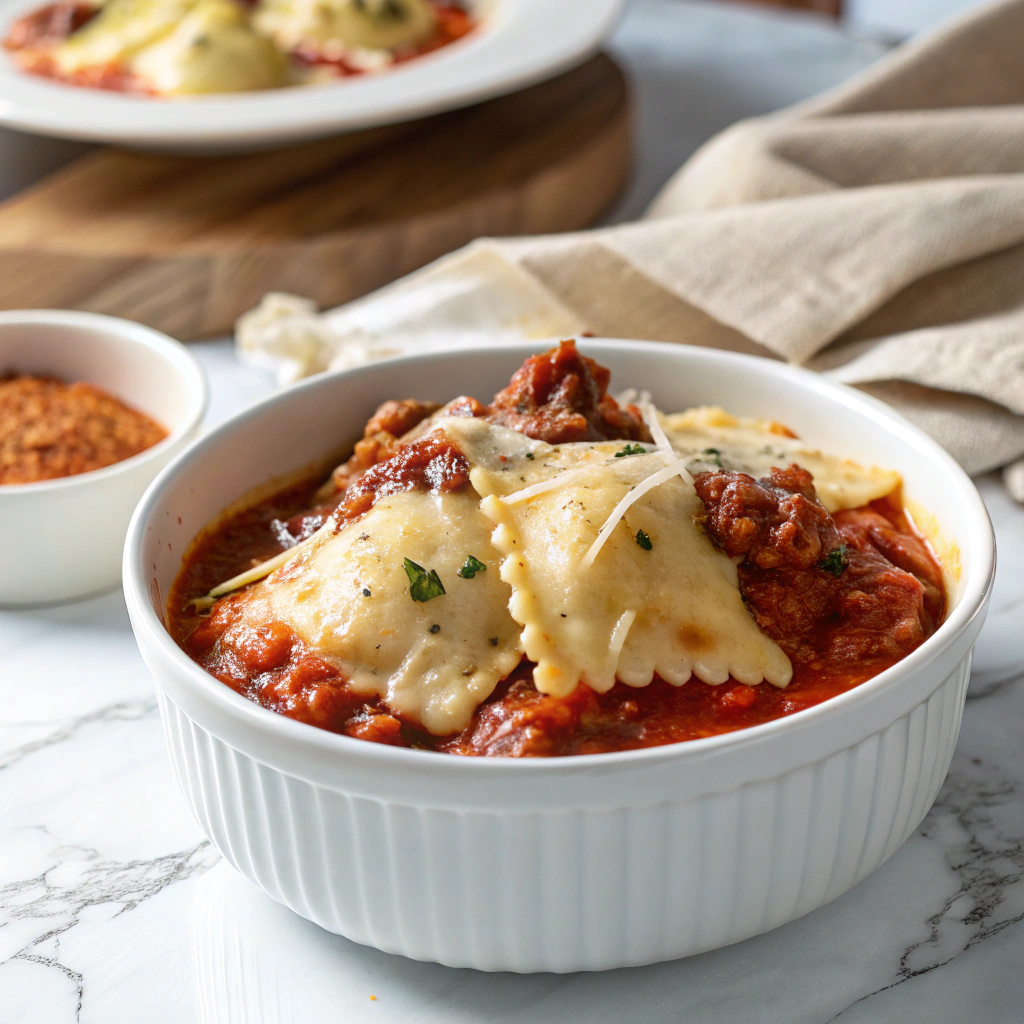 Easy Crockpot Ravioli Lasagna Recipe - Recipe Image