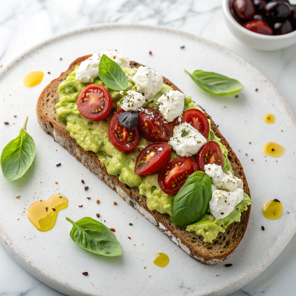 Avocado Feta Toast Delight Recipe - Recipe Image