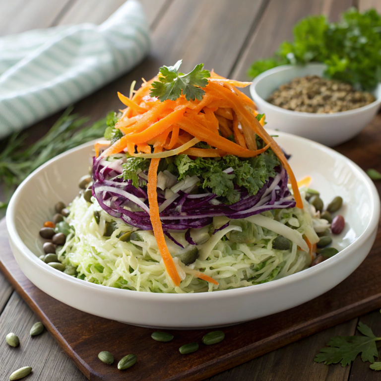 Crunch Salad with Cilantro Lime Dressing and Peanuts Recipe
