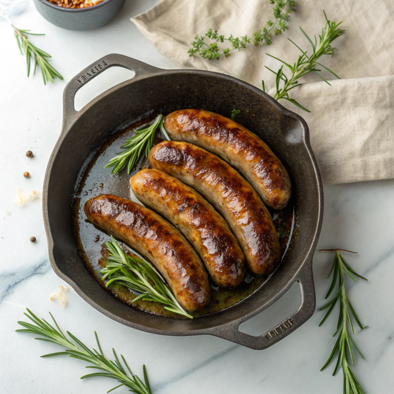 Maple Glazed Sausage Links with Rosemary Recipe
