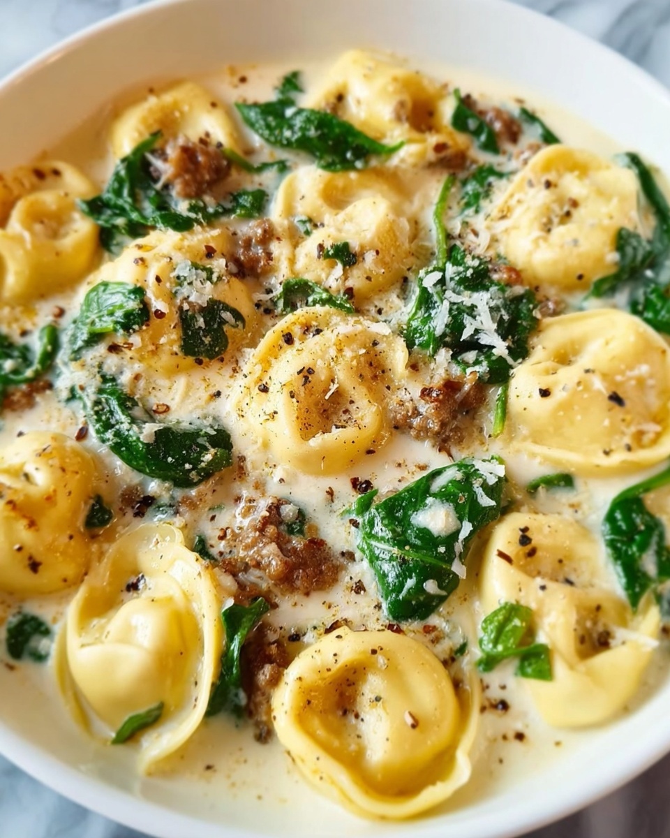 Crockpot Creamy Tortellini Recipe - Recipe Image