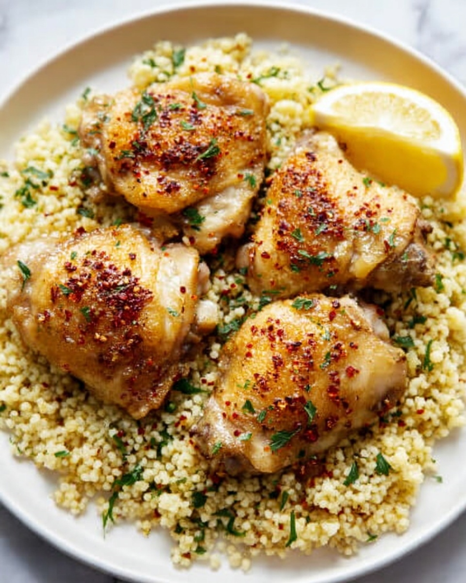 Lemon Garlic Butter Crock Pot Chicken Thighs Recipe - Recipe Image