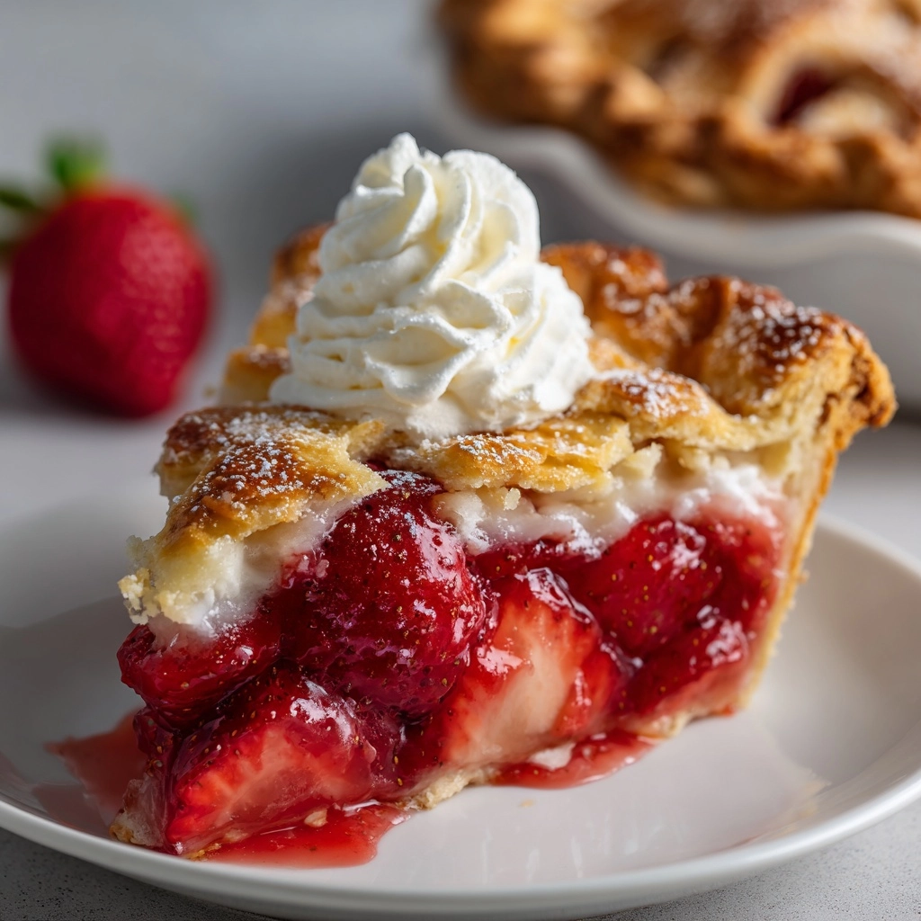 Strawberry Rhubarb Pie Recipe - Recipe Image