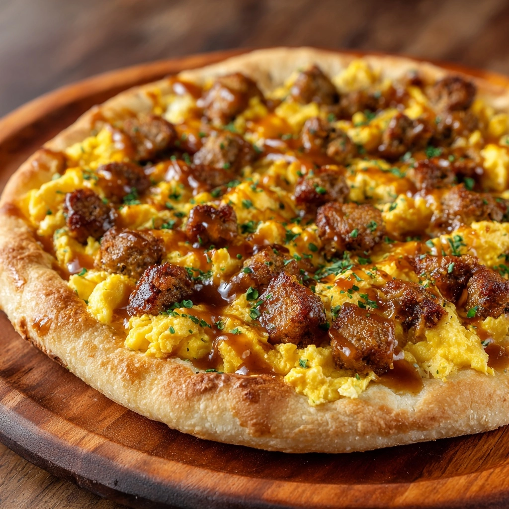 English Muffin Breakfast Pizza Recipe - Recipe Image