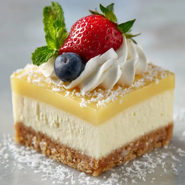 Vanilla Custard Cream Squares Recipe