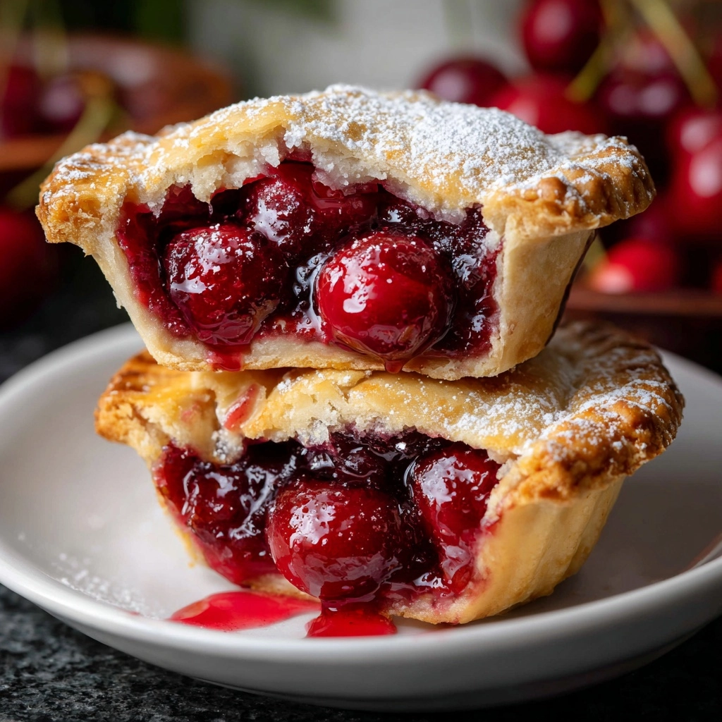 Mini Cherry Pies Recipe - Recipe Image