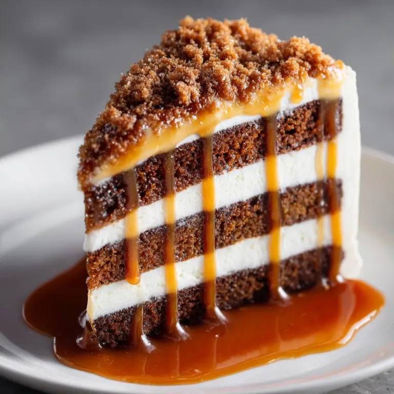 Caramel Crunch Cake Recipe