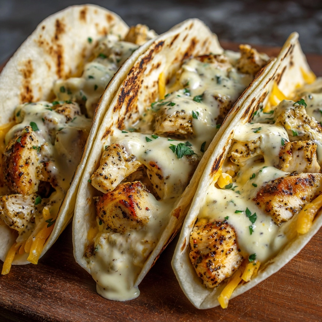 Cheesy Garlic Chicken Wraps Recipe - Recipe Image