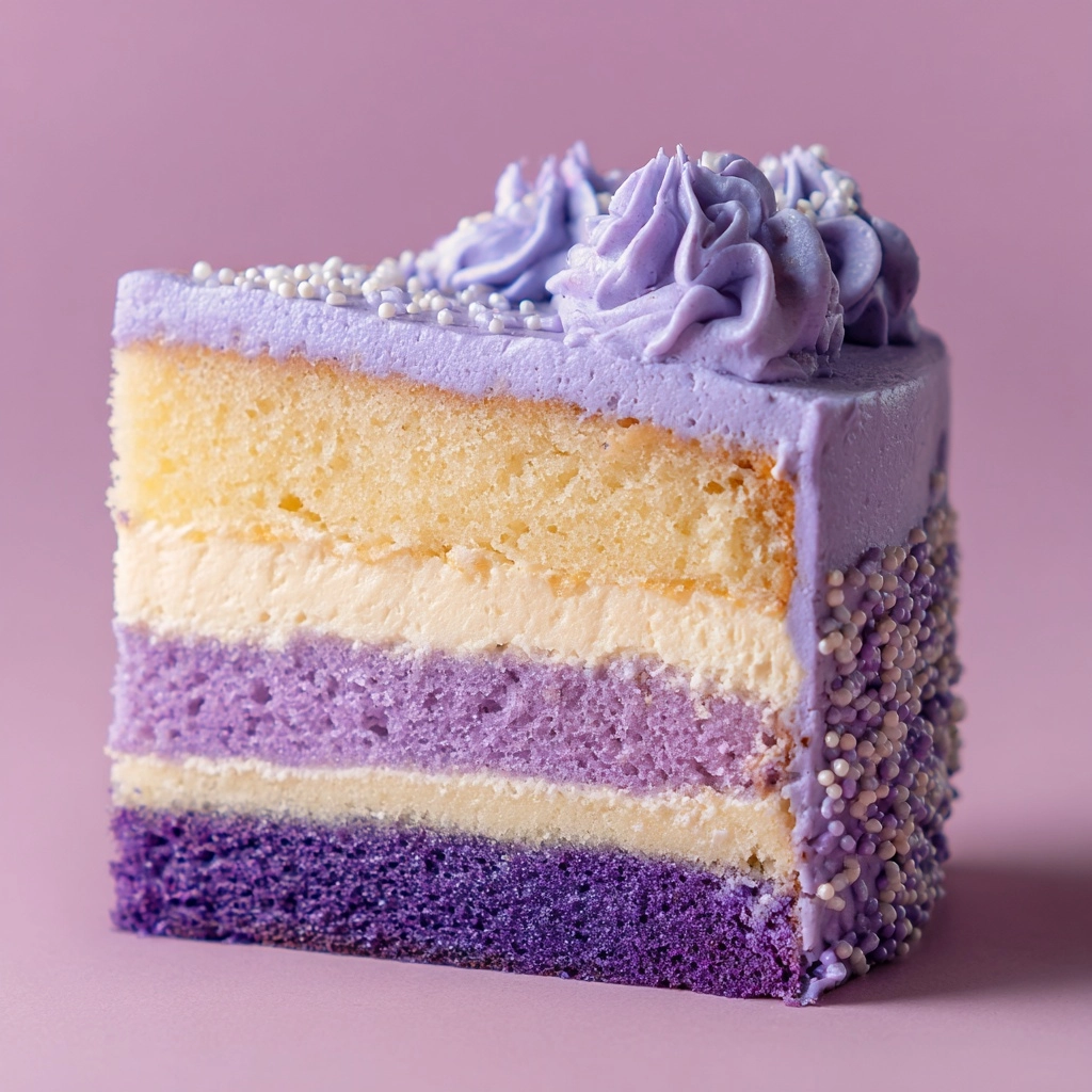 Purple Ombre Layer Cake Recipe - Recipe Image