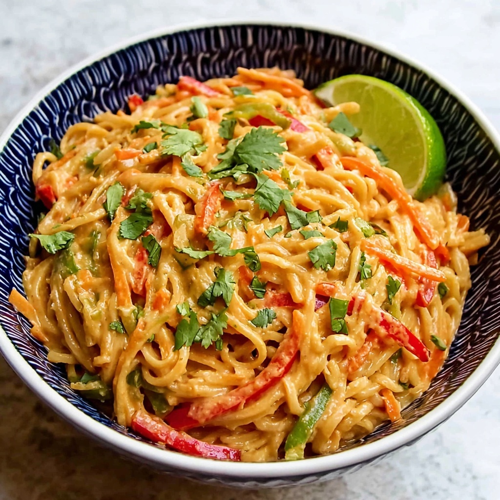 Creamy Peanut Noodles with Crunchy Veggies and Lime Recipe - Recipe Image