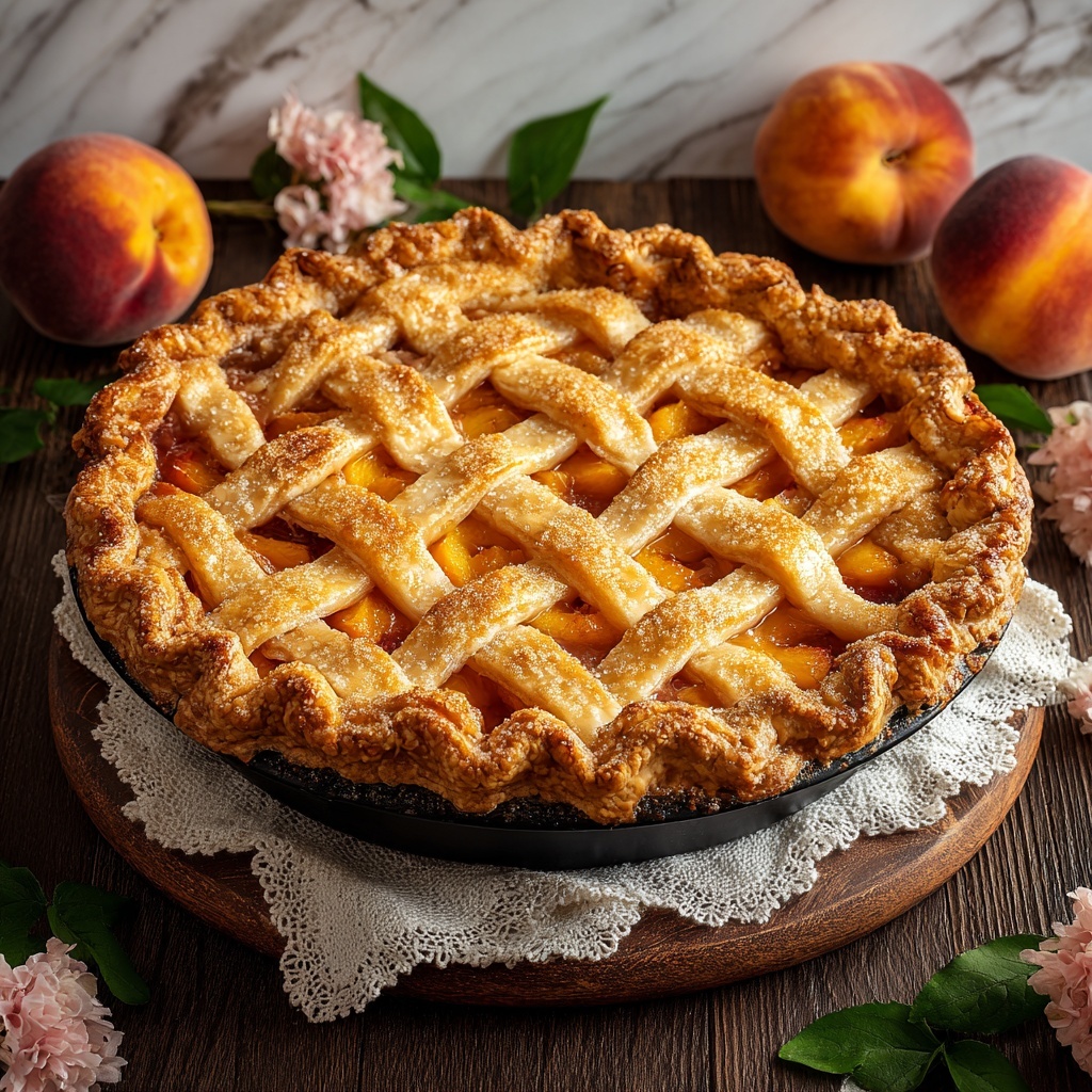 Brown Butter Strawberry Peach Pie Recipe - Recipe Image