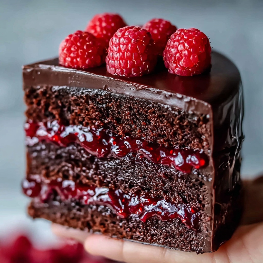 Chocolate Raspberry Truffle Cake Recipe - Recipe Image