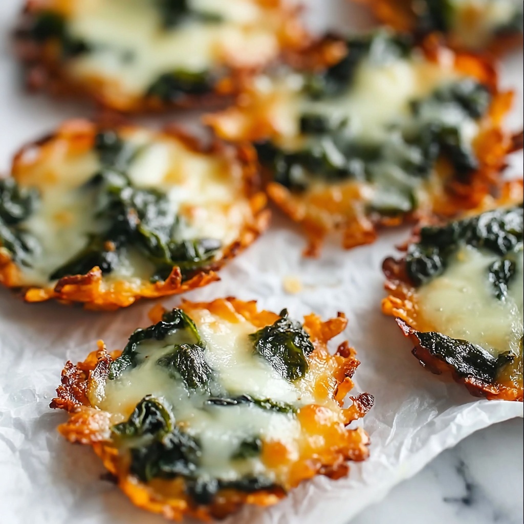 Cheesy Spinach Dip Crisps Recipe - Recipe Image