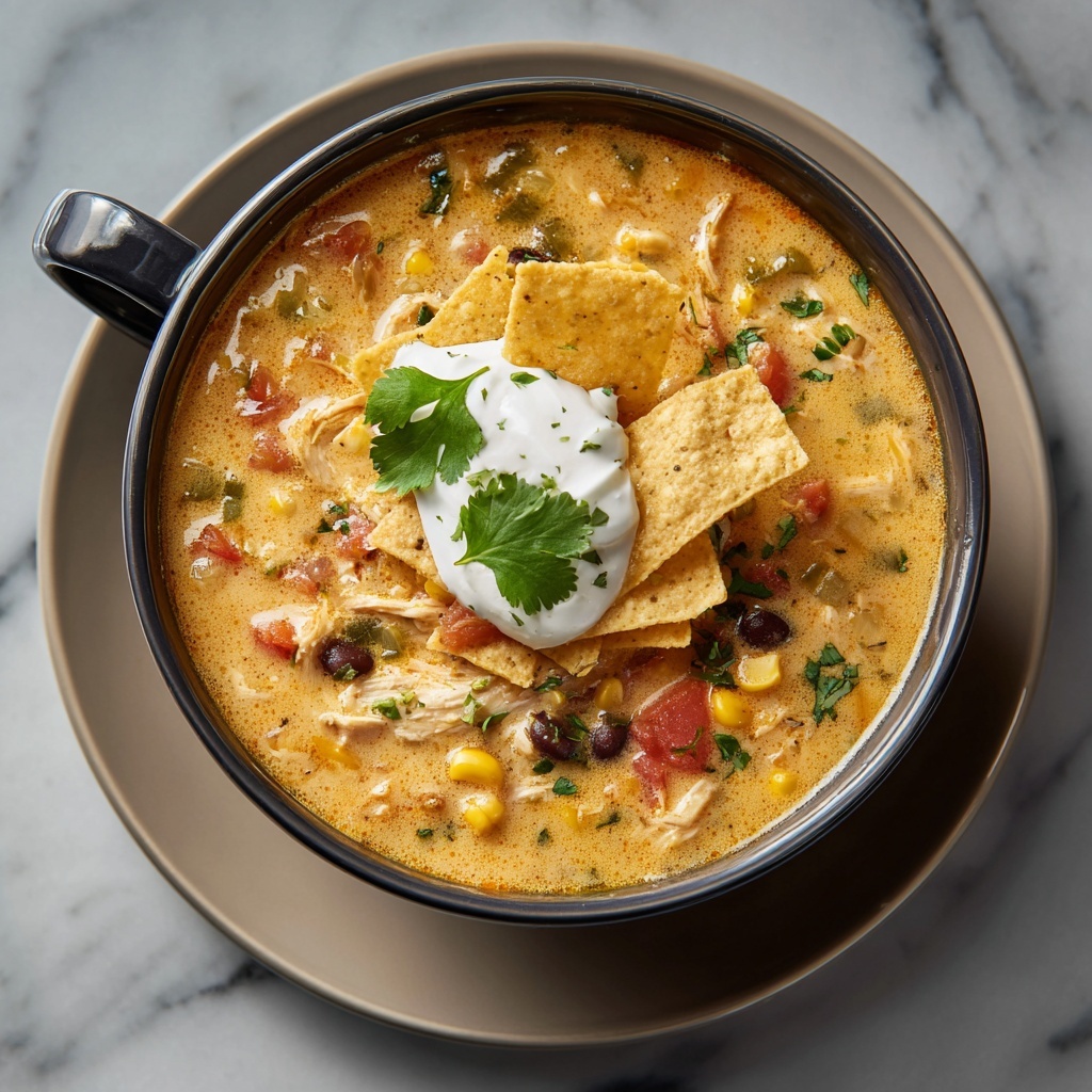 Easy Chicken Taco Soup Recipe - Recipe Image
