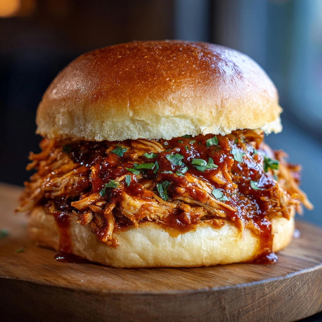 Slow Cooker Pulled BBQ Chicken Recipe - Recipe Image