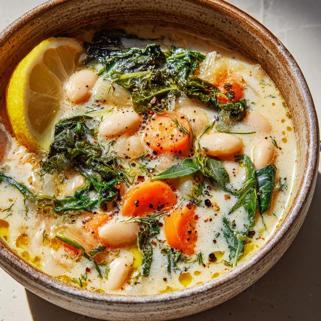 Nourishing White Bean and Lemon Soup Recipe - Recipe Image
