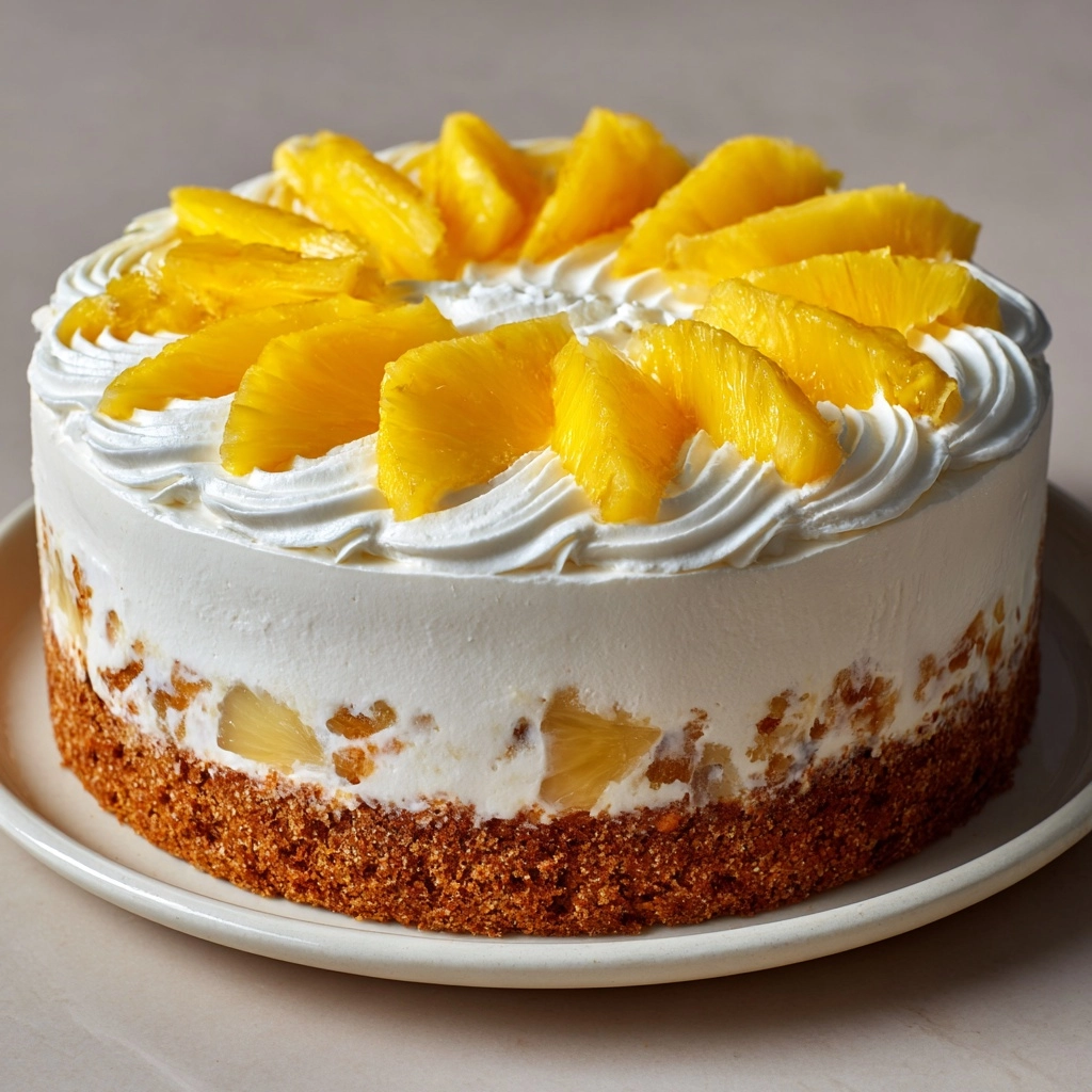Pineapple Condensed Milk Cake Recipe - Recipe Image