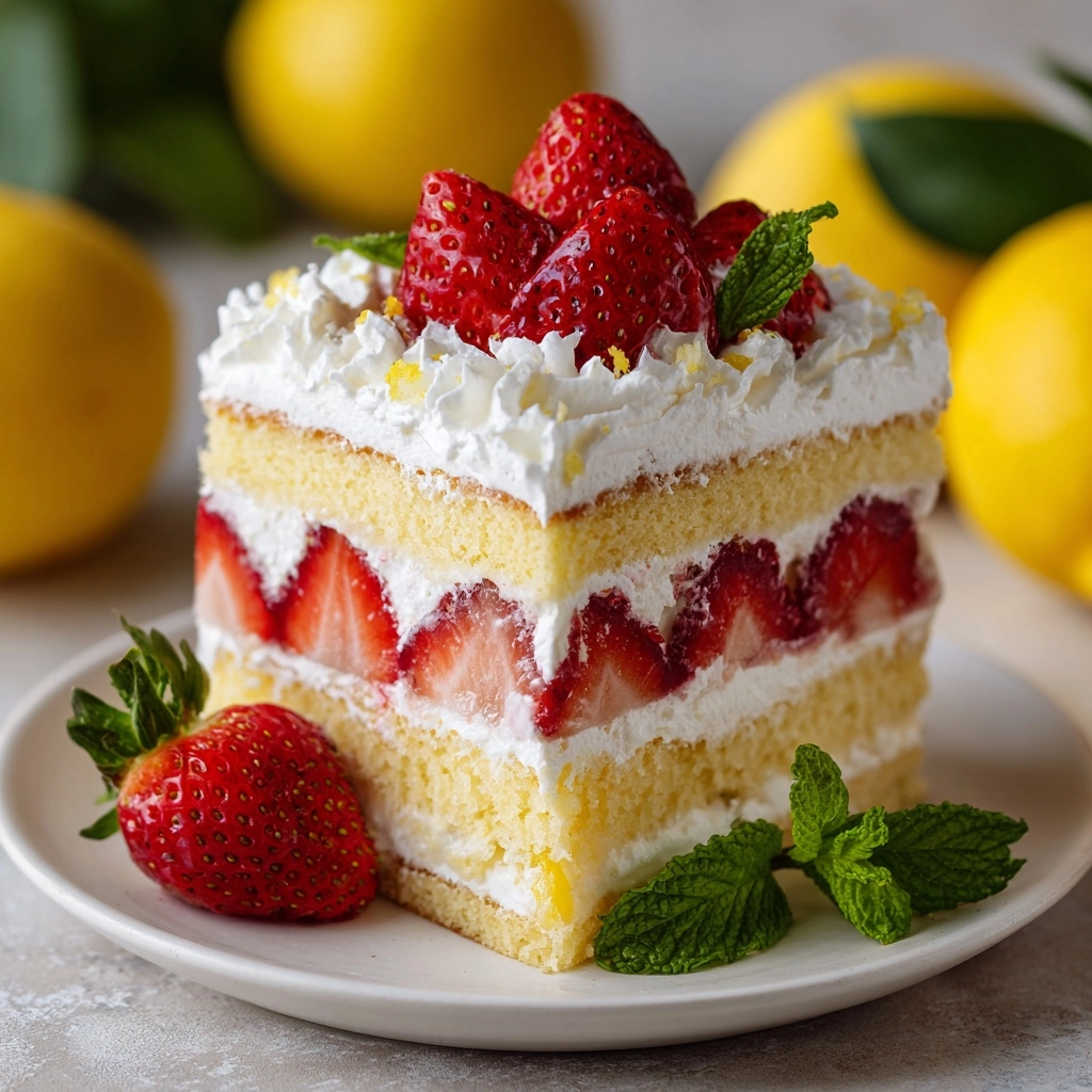 Strawberry Lemonade Poke Cake Recipe - Recipe Image
