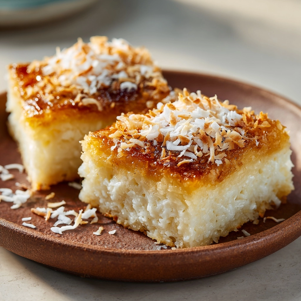 Sticky Coconut Cake (Wingko Babat) Recipe - Recipe Image