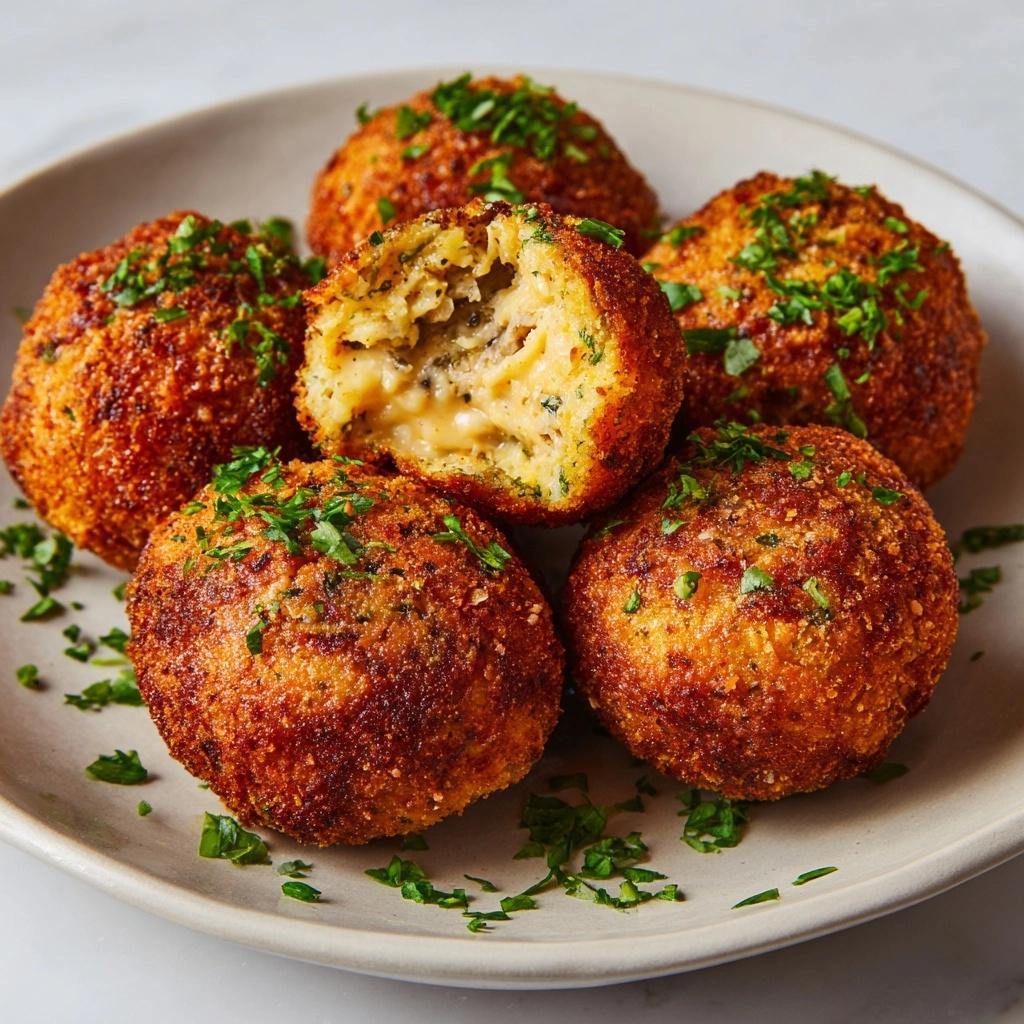 Crispy Reuben Balls with Spicy Dip Recipe - Recipe Image